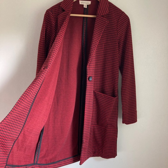 Philosophy women’s hounds Tooth pattern coat - Picture 3 of 8
